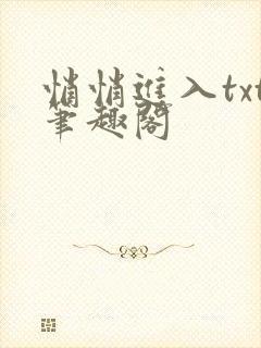 悄悄进入txt笔趣阁
