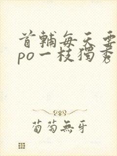 首辅每天要不够po一枝独秀全文