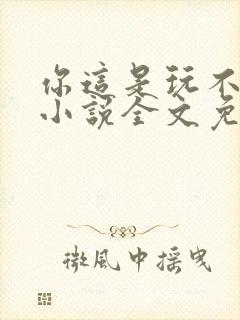 你这是玩不起呀小说全文免费阅读