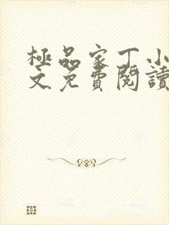 极品家丁小说全文免费阅读