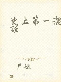 史上第一混乱小说封面