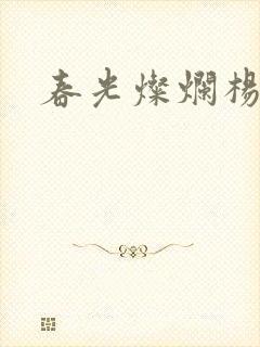 春光灿烂杨家将