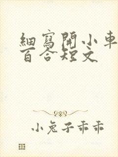 细写开小车车的百合短文