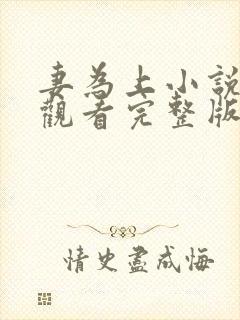 妻为上小说免费观看完整版笔趣阁