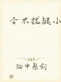 合不拢腿小说