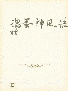 混蛋神风流史txt