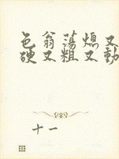 色翁荡熄又大又硬又粗又动态图