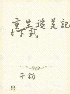 重生追美记txt下载