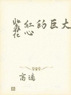 紫红的巨大顶开花心