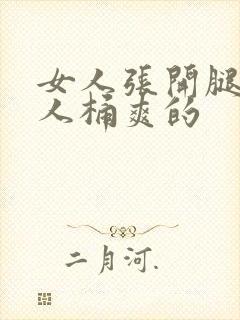 女人张开腿让男人桶爽的