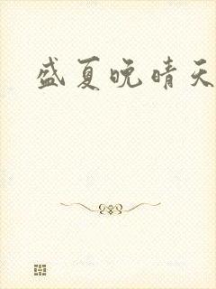 盛夏晚晴天小说