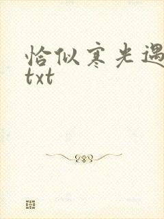 恰似寒光遇骄阳txt