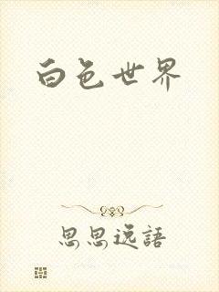 白色世界封面