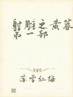 射雕之黄蓉新传第一部