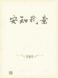 安知我意
