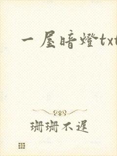 一屋暗灯txt