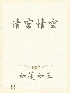清宫情空封面