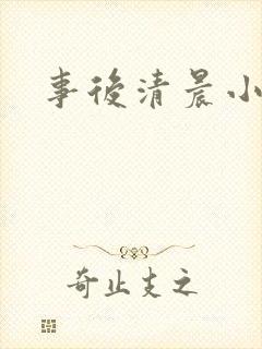 事后清晨小说