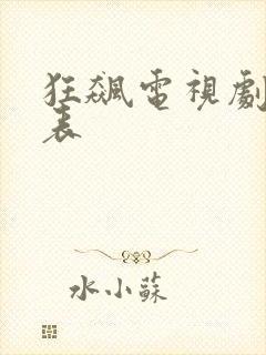 狂飙电视剧演员表