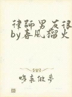 律师男友很难撩by春风榴火封面