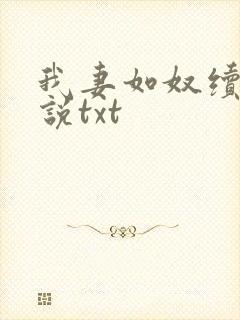 我妻如奴续写小说txt