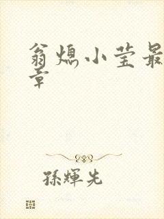 翁熄小莹最新节章