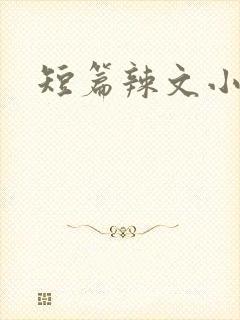 短篇辣文小说