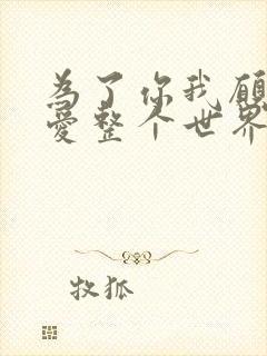 为了你我愿意热爱整个世界小说封面