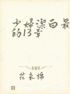 少妇洁白最刺激的13章