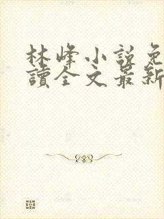 林峰小说免费阅读全文最新章节