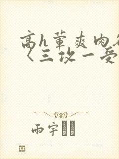 高h荤爽肉欲文〈三攻一受