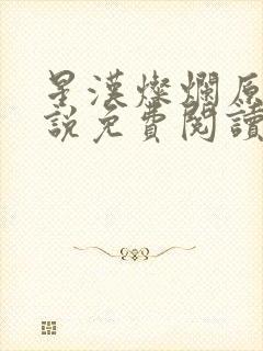 星汉灿烂原著小说免费阅读