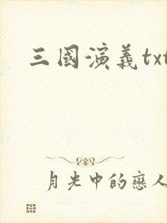 三国演义txt