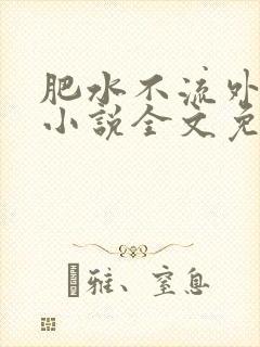 肥水不流外人田小说全文免费阅读全本免