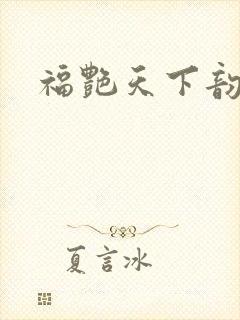 福艳天下韵母封面