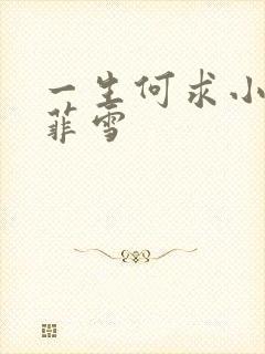 一生何求小说秦菲雪