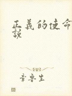 正义的使命 小说