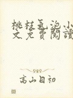 桃枝气泡小说全文免费阅读