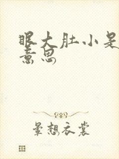 眼大肚小是什么意思