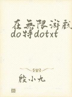 在无限游戏大里do特dotxt