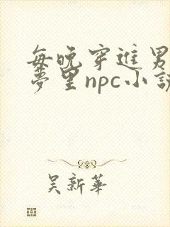 每晚穿进男神的梦里npc小说