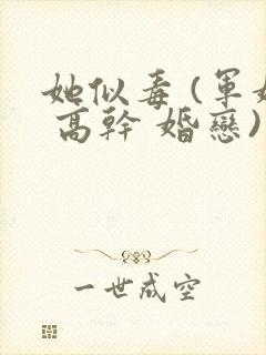 她似毒 (军婚 高干 婚恋)完结