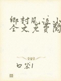 乡村风流小傻子全文免费阅读