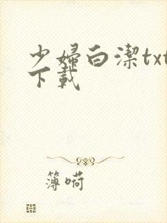 少妇白洁txt下载