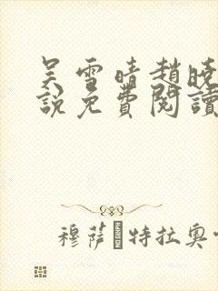 吴雪晴赵晓东小说免费阅读