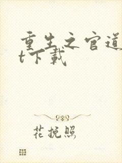 重生之官道txt下载