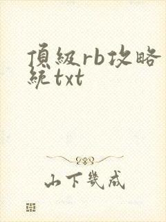 顶级rb攻略系统txt