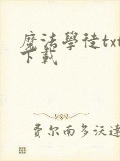魔法学徒txt下载