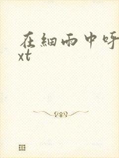 在细雨中呼喊txt