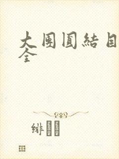 大团圆结目录大全